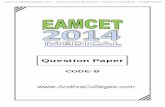 Eamcet 2014 Medical Question Paper With Key Solutions Andhracolleges