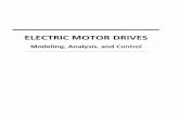 Electric Motor Drives Modeling, Analysis, And Control
