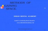 Methods of Gaining Space. / orthodontic courses by Indian dental academy
