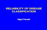 1.9 Reliability of Disease Classification