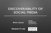 Discoverability of Social Media