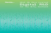 Digital R&D for the Arts in Scotland - Case Studies