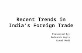 Recent Trends in India’s Foreign Trade