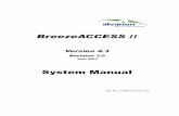 Breezeaccess II Instruction manual