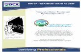 Water Treatment Math Review
