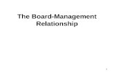 The Board-Management Relationship