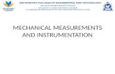 Mechanical Measurements and Instrumentation