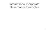 International Corporate Governance Principles