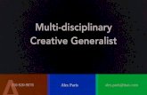Alex Paris Creative Marketing Multi-disciplinary Generalist