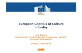European Capitals of Culture  info-day