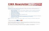 CWA Newsletter, May 1, 2014