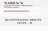 Quantitative Ability - Level b