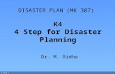 K4-MK307 4steps Establishing Disaster Plan