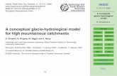 A Conceptual Glacio-hydrological Model
