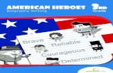 American Heroes Biography Writing Workbook