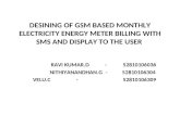 Gsm Based Monthly Electricity Energy Meter Billing With
