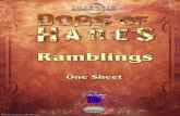Dogs of Hades - Ramblings One Sheet