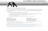 Conflict Resolution Sample