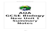 AQA Biology Core science (Unit1) Summary notes