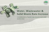 Water, Wastewater & Solid Waste Rate Increase