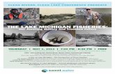 Clean Rivers, Clean Lake Evening Event Poster -- Lake Michigan Fisheries