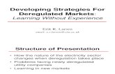 Developing Strategies for Deregulated Markets - Learning without Experience