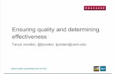 Ensuring Quality and Determining Effectiveness (215716681)