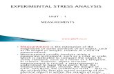 NOTES EXPERIMENTAL STRESS ANALYSIS