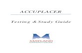 Accuplacer Guide