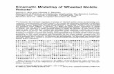 Kinematic Modeling of Wheeled Modile Robots