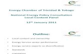 Energy Chamber Trinidad and Tobago _Local Content Panel
