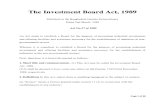 BOI_Investment Board Act 1989
