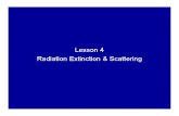 Lesson 4 Extinction & Scattering