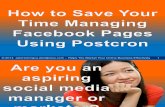 How to Save Your Time Managing Facebook Pages Using Postcron
