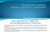 Nursing Mgt Oral Cav Cancer