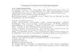 Energy Conversion Technologies