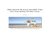 365 Health Tips - Learn Quick-n-Easy Health Tips for Everyday of the Year