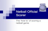 How to Score a Netball Game