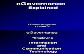 e-Governance Explained - Mukund Nadgowda