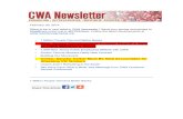 CWA Newsletter, February 20, 2014