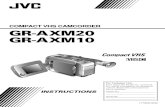 Manuel Instruction JVC Camcorder GR-AXM10