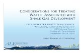 Considerations for Treating Water Associated With Shale Gas Development $$$$ (2010)