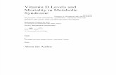 Vitamin D Levels and Mortality in Metabolic Syndrome