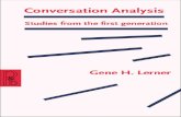 Conversation Analysis Lerner