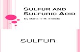 ChE 140 - Sulfur and Sulfuric Acid