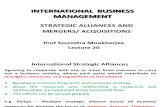 IBE NDIM M & a and Strategic Alliance Lecture 20