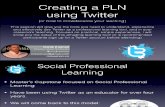 Creating a PLN Using Twitter
