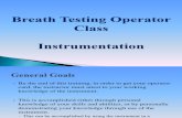 Breath Testing Operator Class Instrumentation