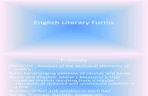 English Literary Forms 2