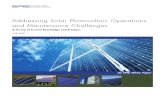 Addressing Solar Photovoltaic Operations and Maintenance Challenges